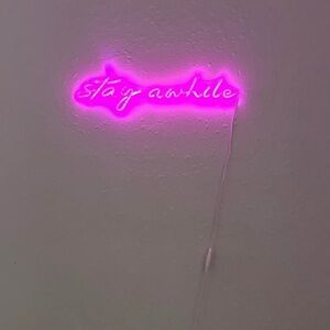 Pink Neon Wall Sign